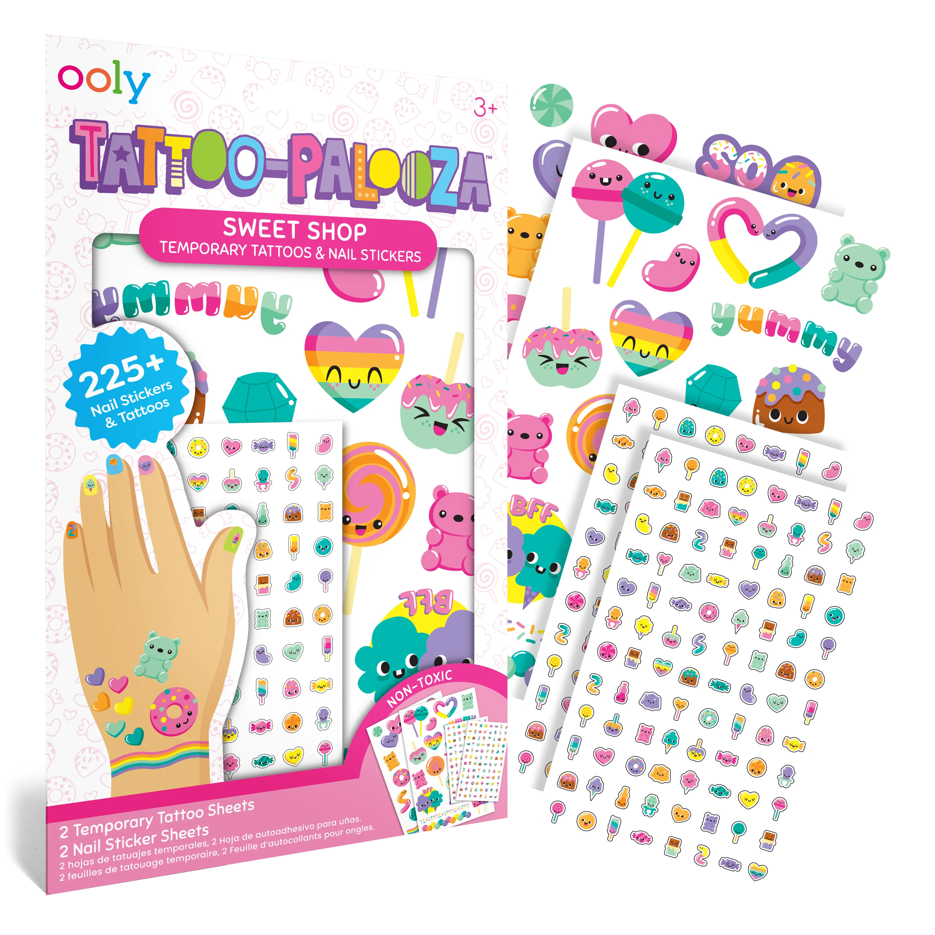 Tattoo-Palooza Temporary Tattoos & Nail Stickers - Sweet Shop