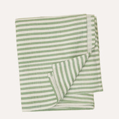 Organic Muslin Swaddle | Sage Stripe