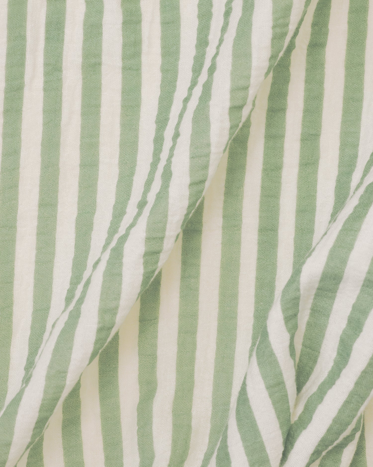 Organic Muslin Swaddle | Sage Stripe