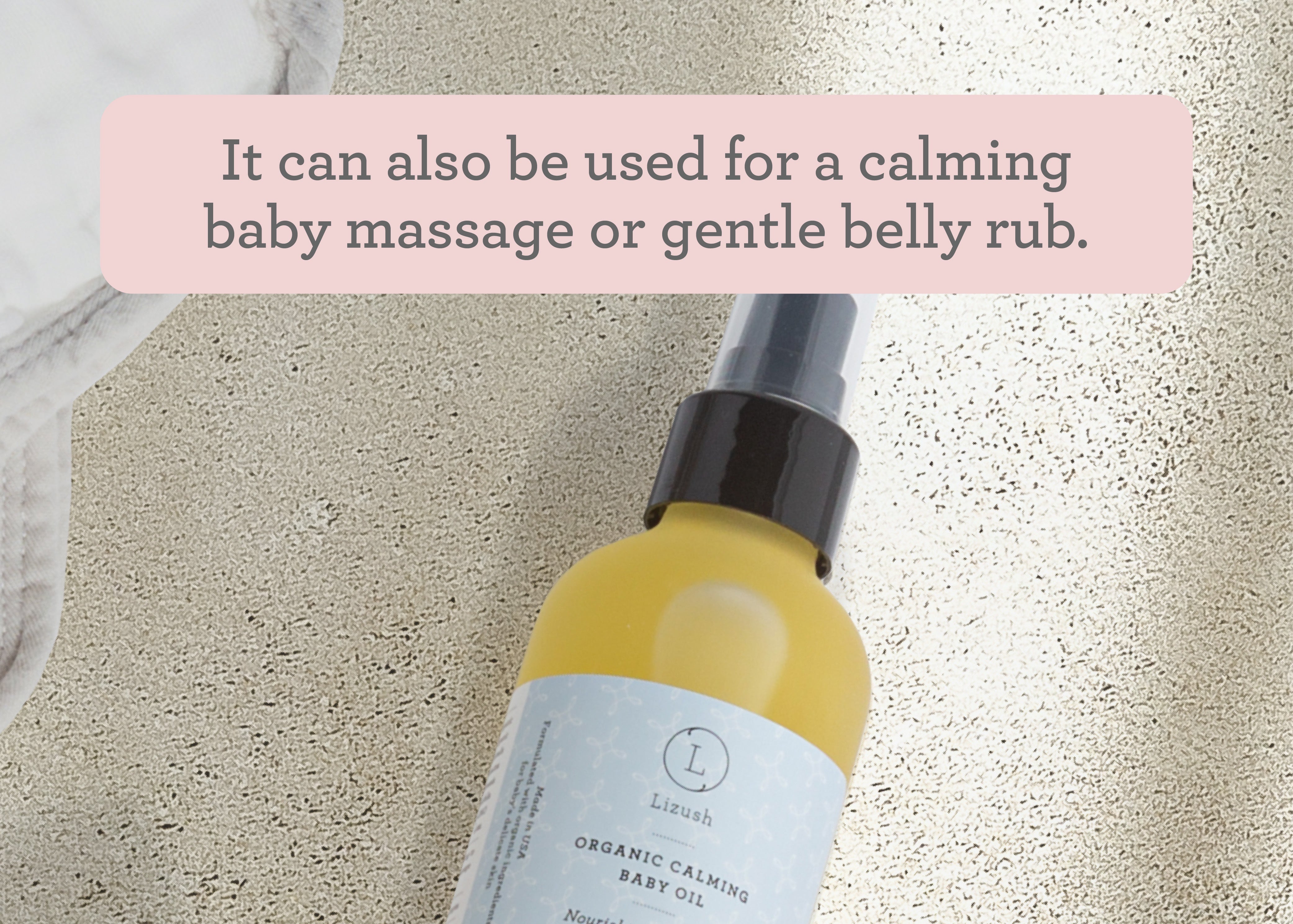 Organic Calming Baby Oil | Nourishing, Soothing, Calming