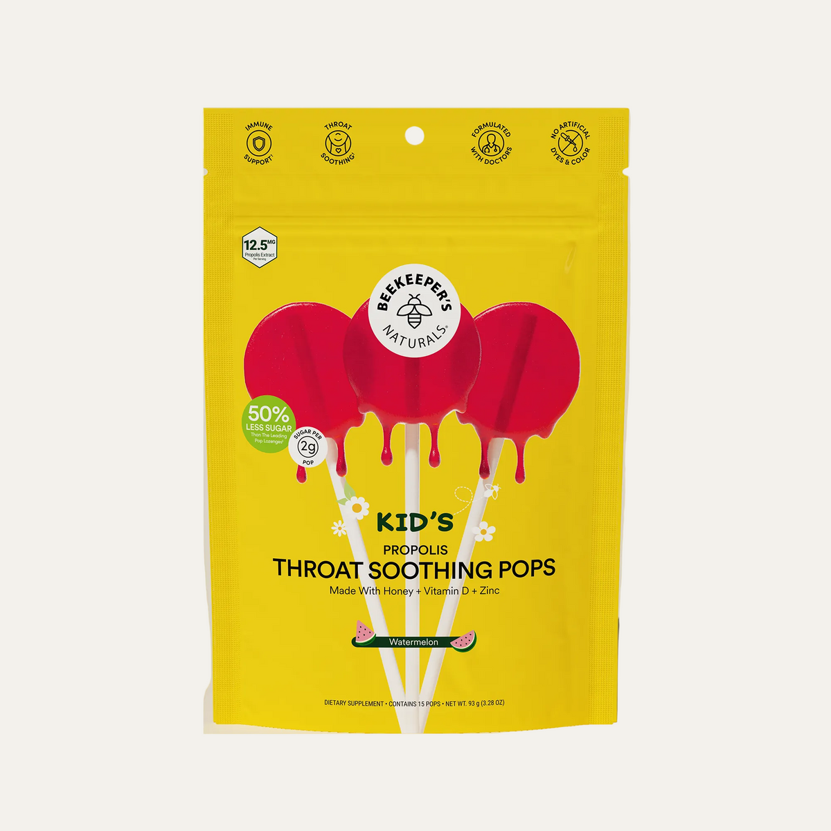 Kid’s Throat Soothing Lollipops - Watermelon