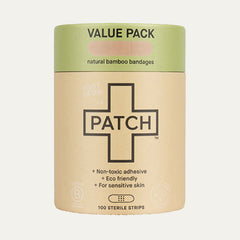 PATCH VALUE PACK - 100 Natural Bamboo Bandages