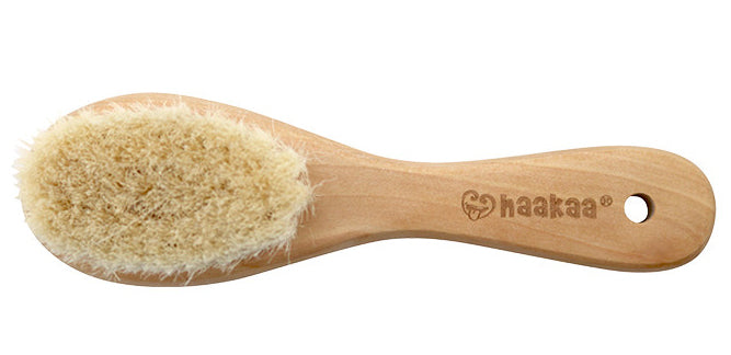 Goats Wool Wooden Baby Hairbrush 1 pk
