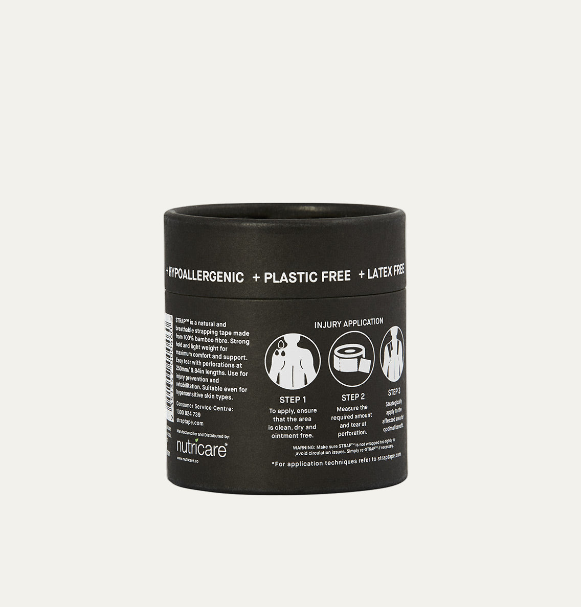 STRAP Black Bamboo Body Tape x 3