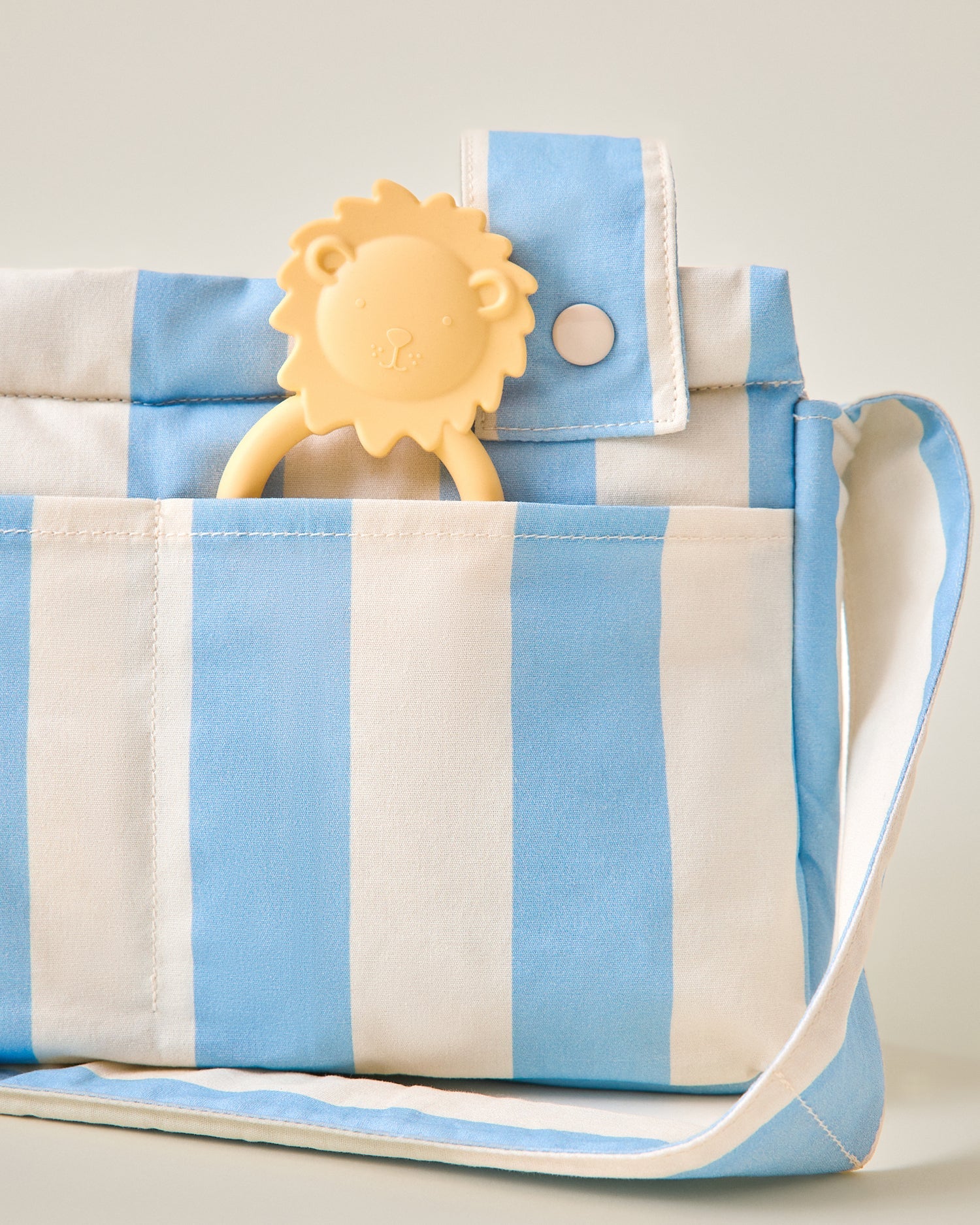 Stroller Party™ Caddy Bag | Blue Wide Stripe