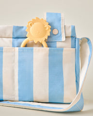 Stroller Party™ Caddy Bag | Blue Wide Stripe
