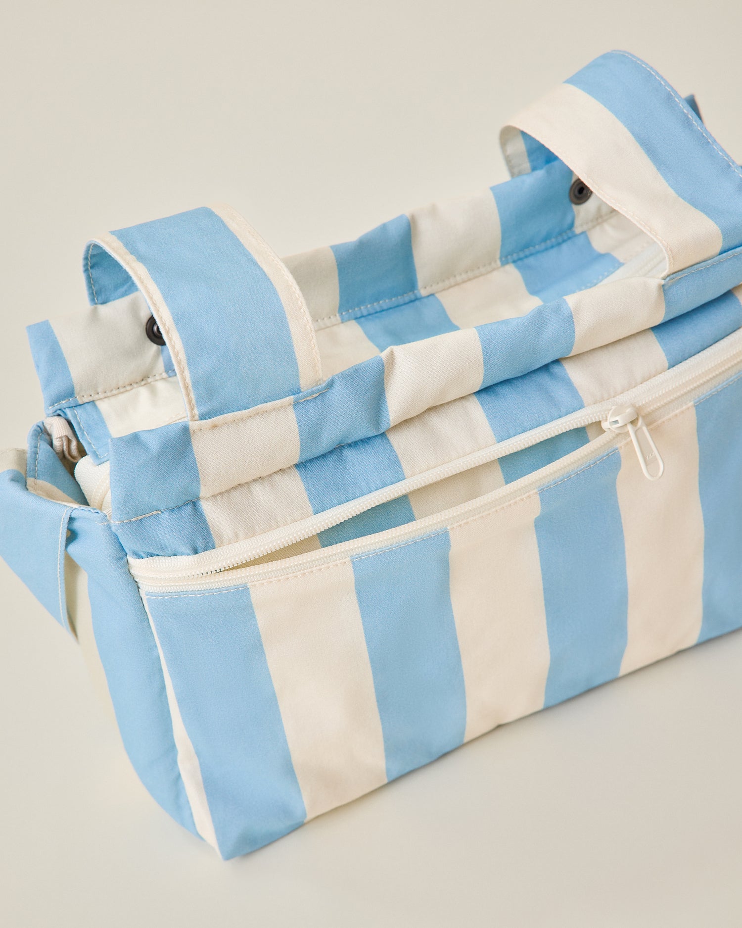 Stroller Party™ Caddy Bag | Blue Wide Stripe