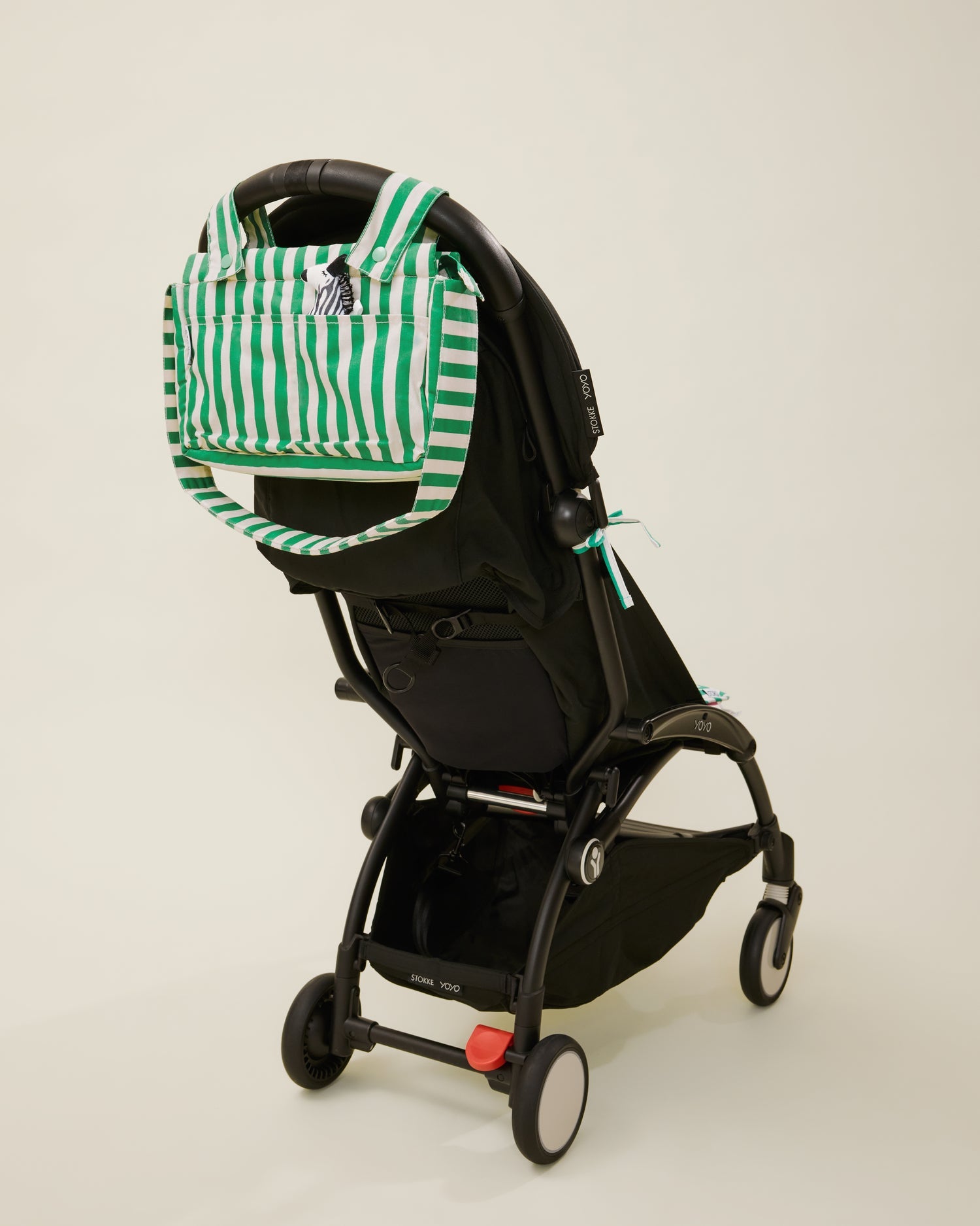 Stroller Party™ Caddy Bag | Green Stripe