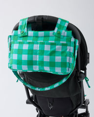 Stroller Party™ Caddy Bag | Teal Gingham