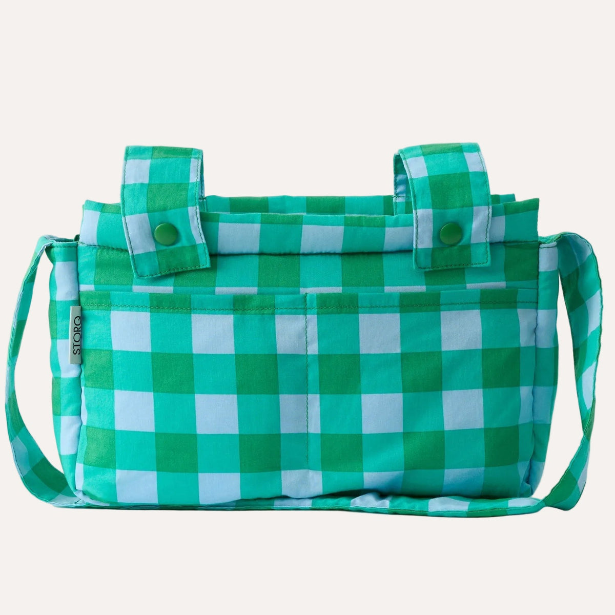 Stroller Party™ Caddy Bag | Teal Gingham