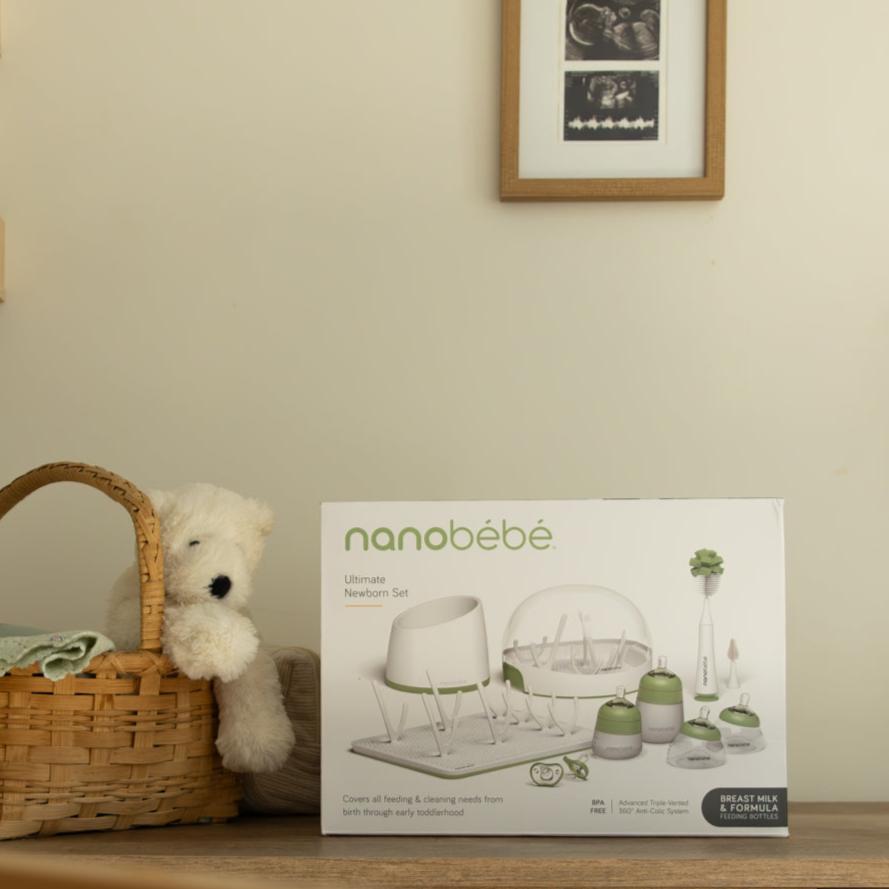 Ultimate Newborn Baby Bottle Feeding Set – Bottles, Sterilizer, Pacifiers & Drying Rack
