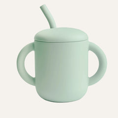 Silicone Training Cup + Straw
