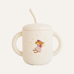 Silicone Training Cup + Straw
