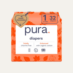 Hypoallergenic Diapers, Size 1 (4-11 Lbs) | 32 Diapers