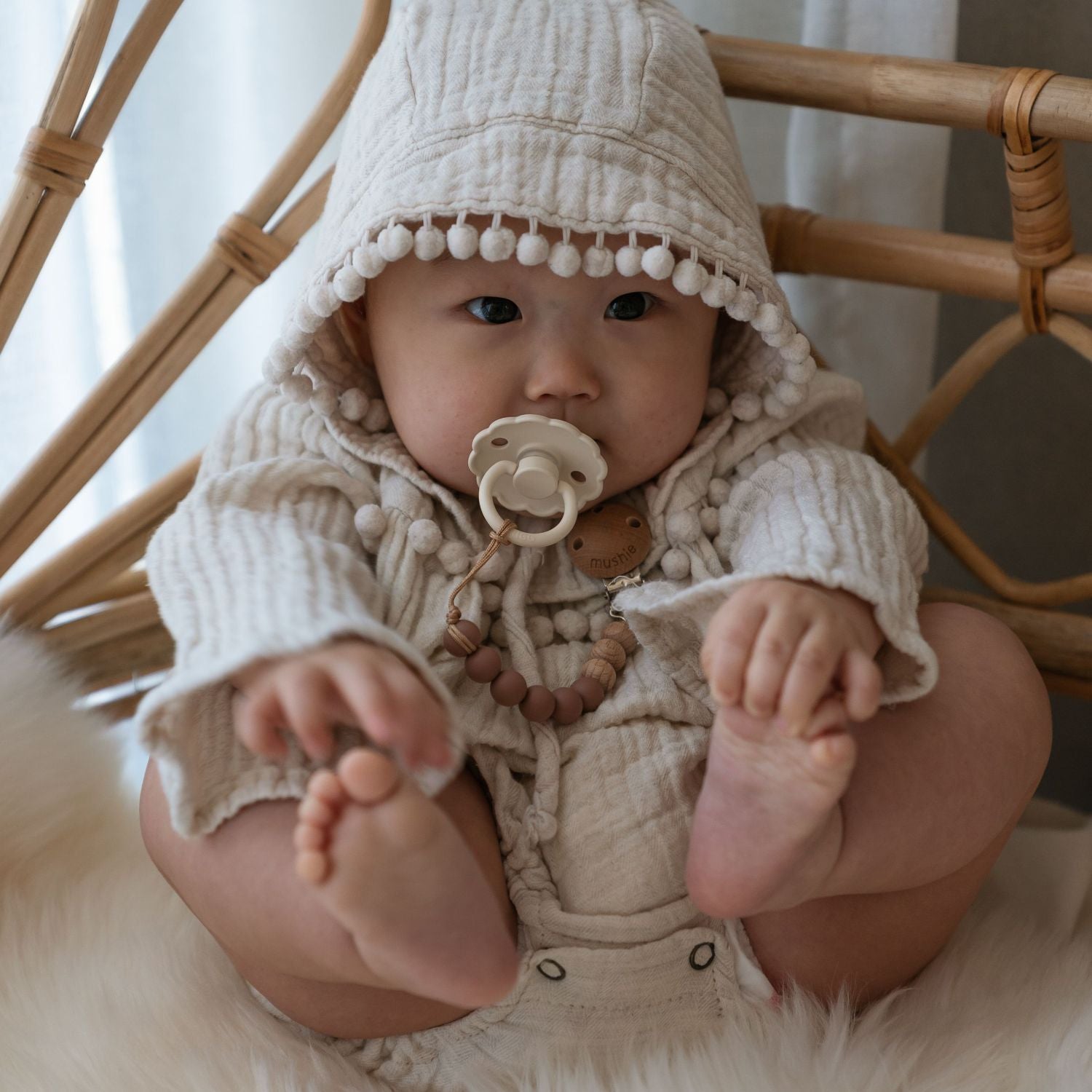 Natural Rubber Pacifier 4-Pack