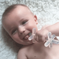 The best baby teether: 1-pack natural hevea tree rubber teether