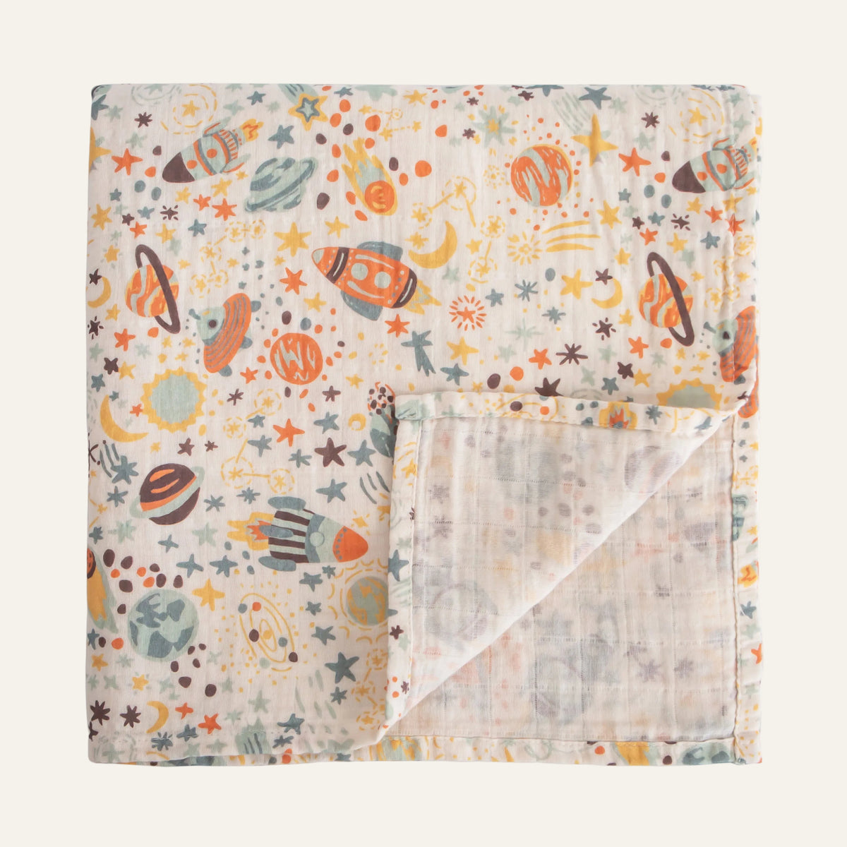 Organic Cotton Muslin Swaddle Blanket