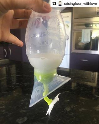 Gen 1 Silicone Breast Pump 4 oz and Silicone Flower Stopper Set