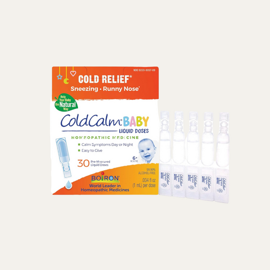 Boiron Coldcalm Baby Single-Use Drops for Relief from Cold Symptoms of Sneezing, Runny Nose, and Nasal Congestion - Sterile and Non-Drowsy Liquid Doses - 30 Count