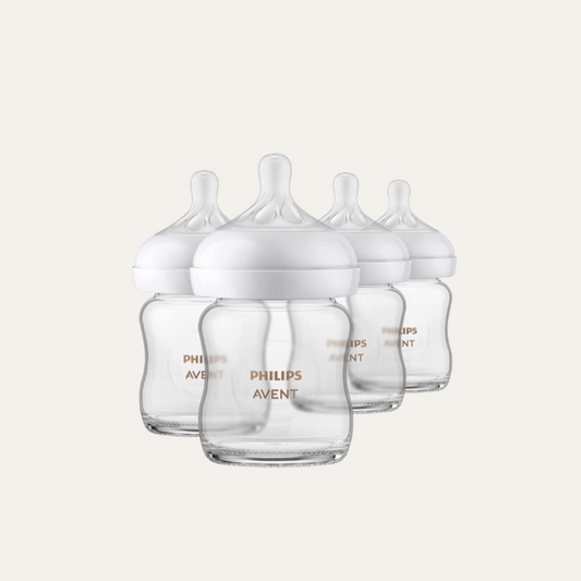 Glass Natural Baby Bottle with Natural Response Nipple