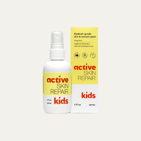 Active Skin Repair Kids First Aid Spray - Non-Toxic & Natural Antiseptic for Minor Cuts, Wounds, Scrapes, Rashes, Sunburns, and Other Irritations (3Oz Spray)