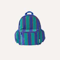 Cool Kid Backpack | Navy & Green Stripe