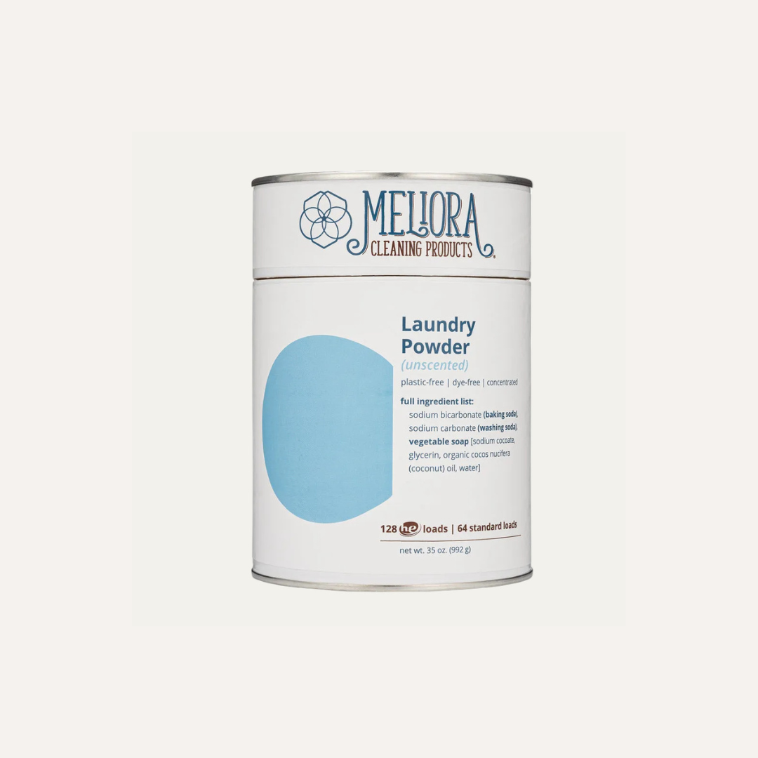 Laundry Powder Detergent - 128 HE (64 Standard) Loads - Plastic-Free