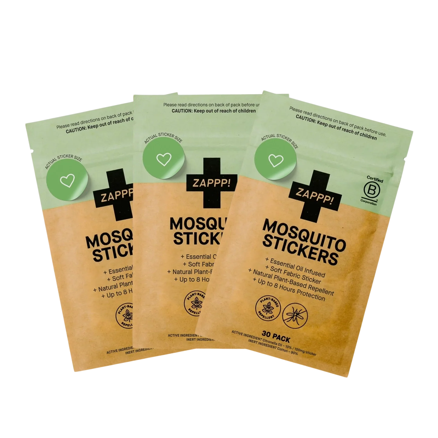 ZAPPP! Mosquito Repellent Stickers