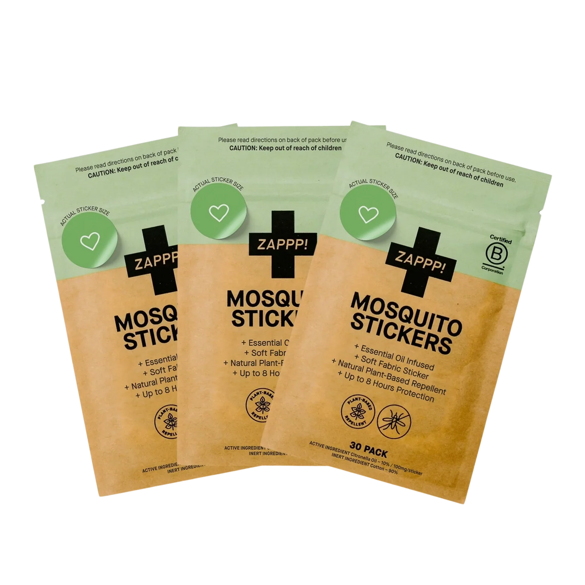 ZAPPP! Mosquito Repellent Stickers