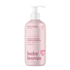 ATTITUDE 2-In-1 Shampoo and Body Wash for Baby, EWG Verified, Dermatologically Tested, Vegan, Good Night, 16 Fl Oz