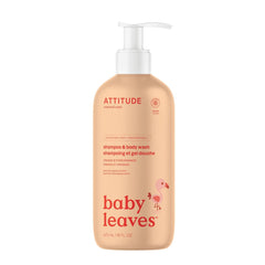 ATTITUDE 2-In-1 Shampoo and Body Wash for Baby, EWG Verified, Dermatologically Tested, Vegan, Good Night, 16 Fl Oz