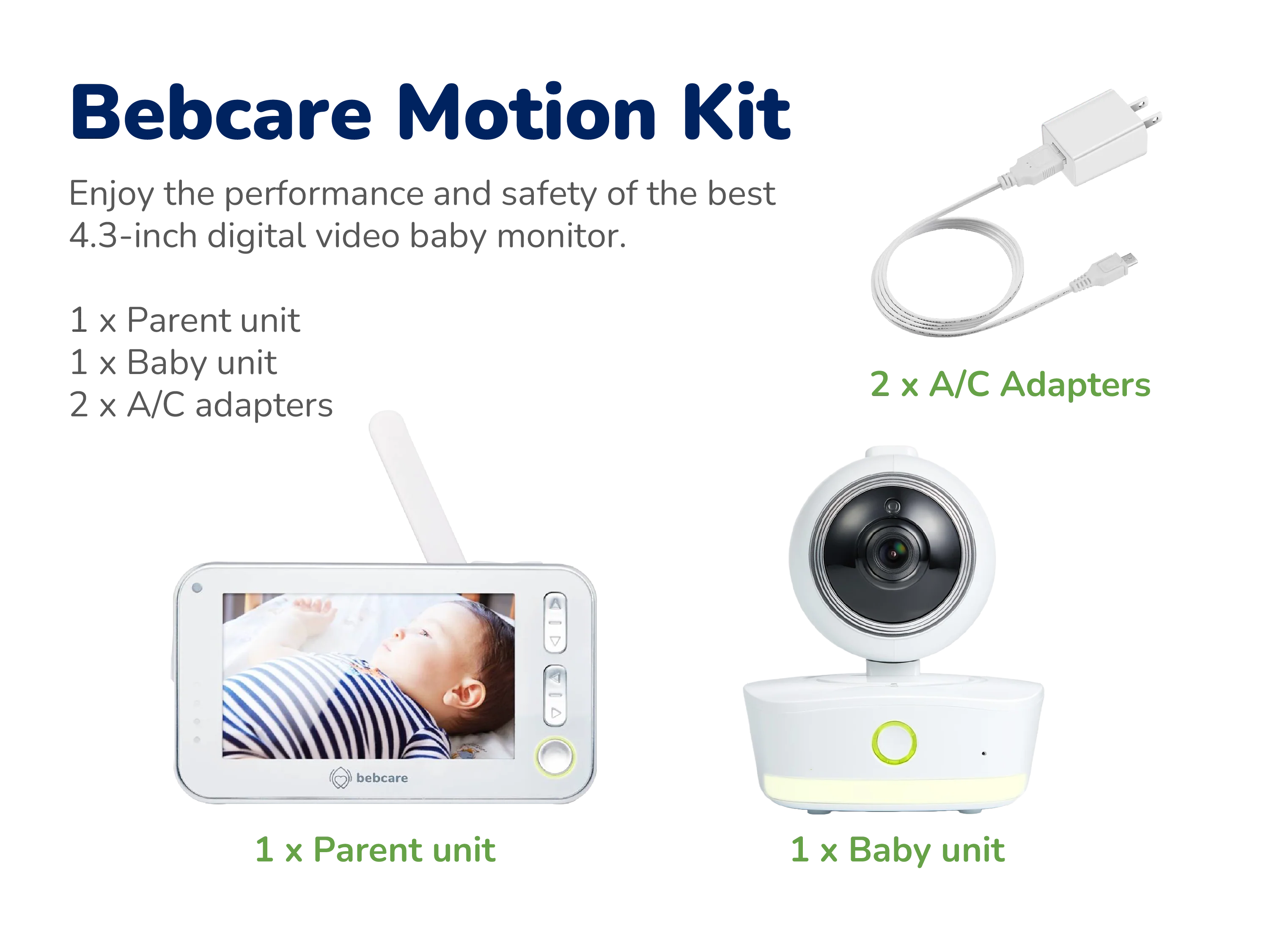 Low EMF | Motion Digital Video Baby Monitor