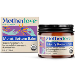 Motherlove Mom'S Bottom Balm (1 Oz) Organic Herbal Salve W/Witch Hazel for Bottoms during Pregnancy & Postpartum —Non-Gmo Ointment