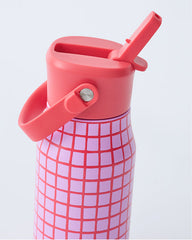 Cool Kid Water Bottle | Orchid Grid