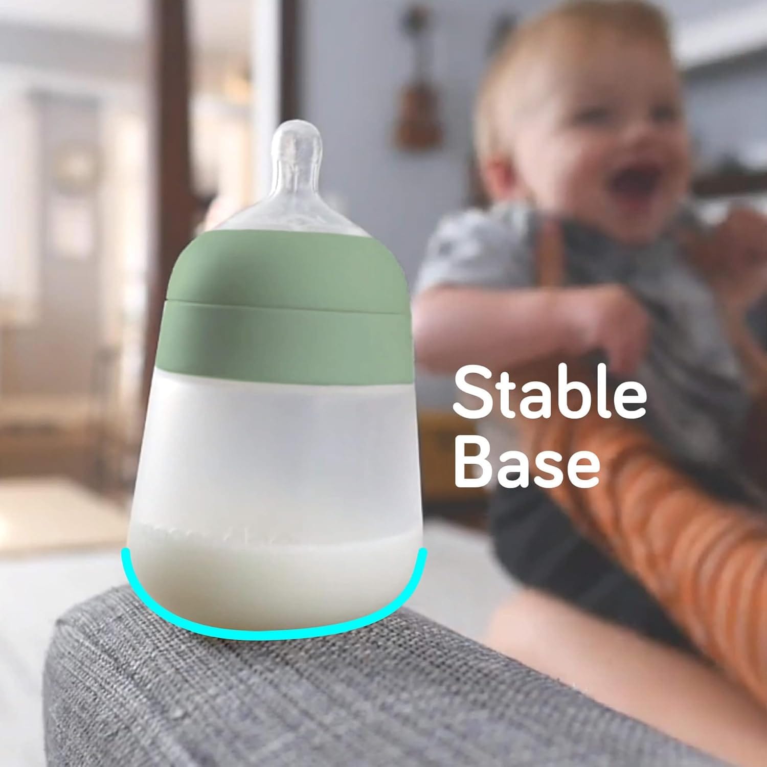 Flexy Silicone Baby Bottle Gift Set – Bottles, Pacifier, Brush & Travel Covers