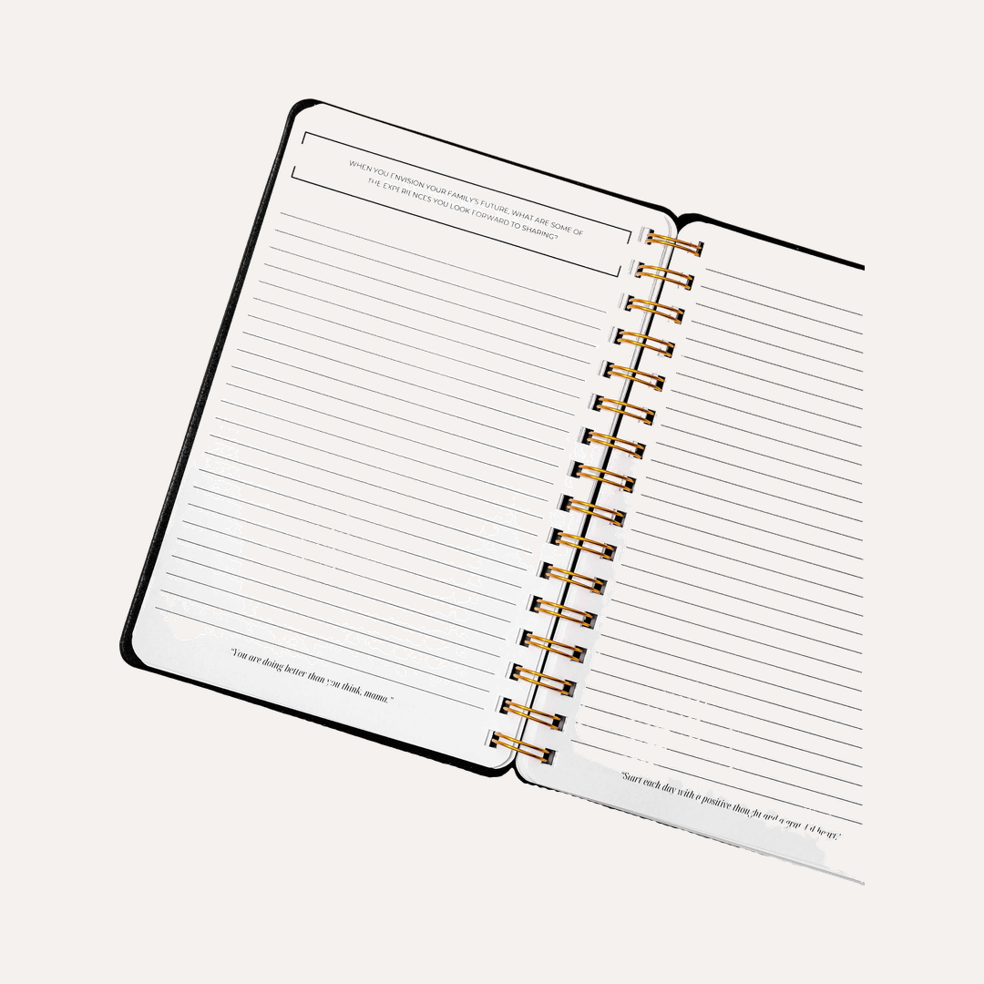 Postpartum Journal: Prompts for Mama + Daily Tracker for Baby