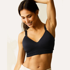 Signature Sublime® Contour Hands-Free Pumping & Nursing Bra | Black
