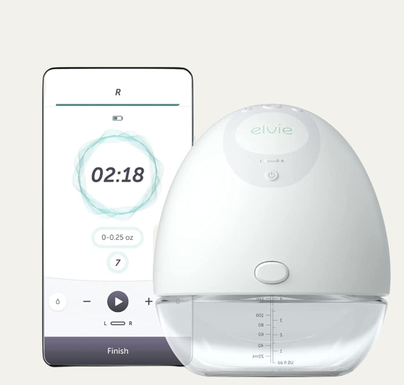 Elvie Breast Pump - Single, Wearable Breast Pump with App - the Smallest, Quietest Electric Breast Pump - Portable Breast Pump Hands Free & Discreet - Automated with Four Personalized Settings