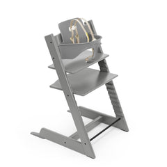 Tripp Trapp High Chair from Stokke, Natural - Adjustable, Convertible Chair for Children & Adults - Includes Baby Set with Removable Harness for Ages 6-36 Months - Ergonomic & Classic Design