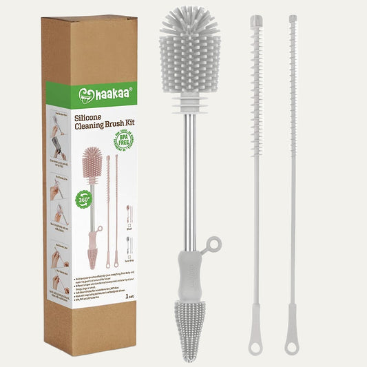 haakaa Silicone Cleaning Brush Kit