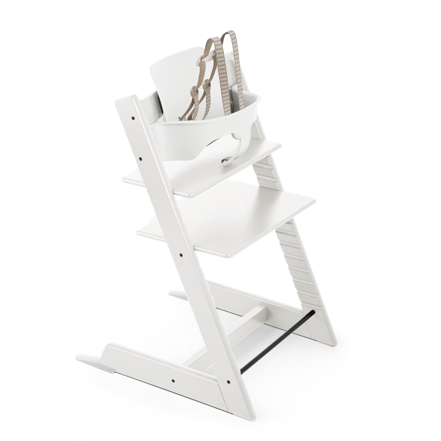 Tripp Trapp High Chair from Stokke, Natural - Adjustable, Convertible Chair for Children & Adults - Includes Baby Set with Removable Harness for Ages 6-36 Months - Ergonomic & Classic Design