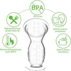 haakaa Manual Breast Pump Breast Milk Catcher Milk Saver with Suction Base 4