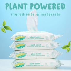 Kinder by Nature Plant Based Baby Wipes - 100% Biodegradable & Compostable