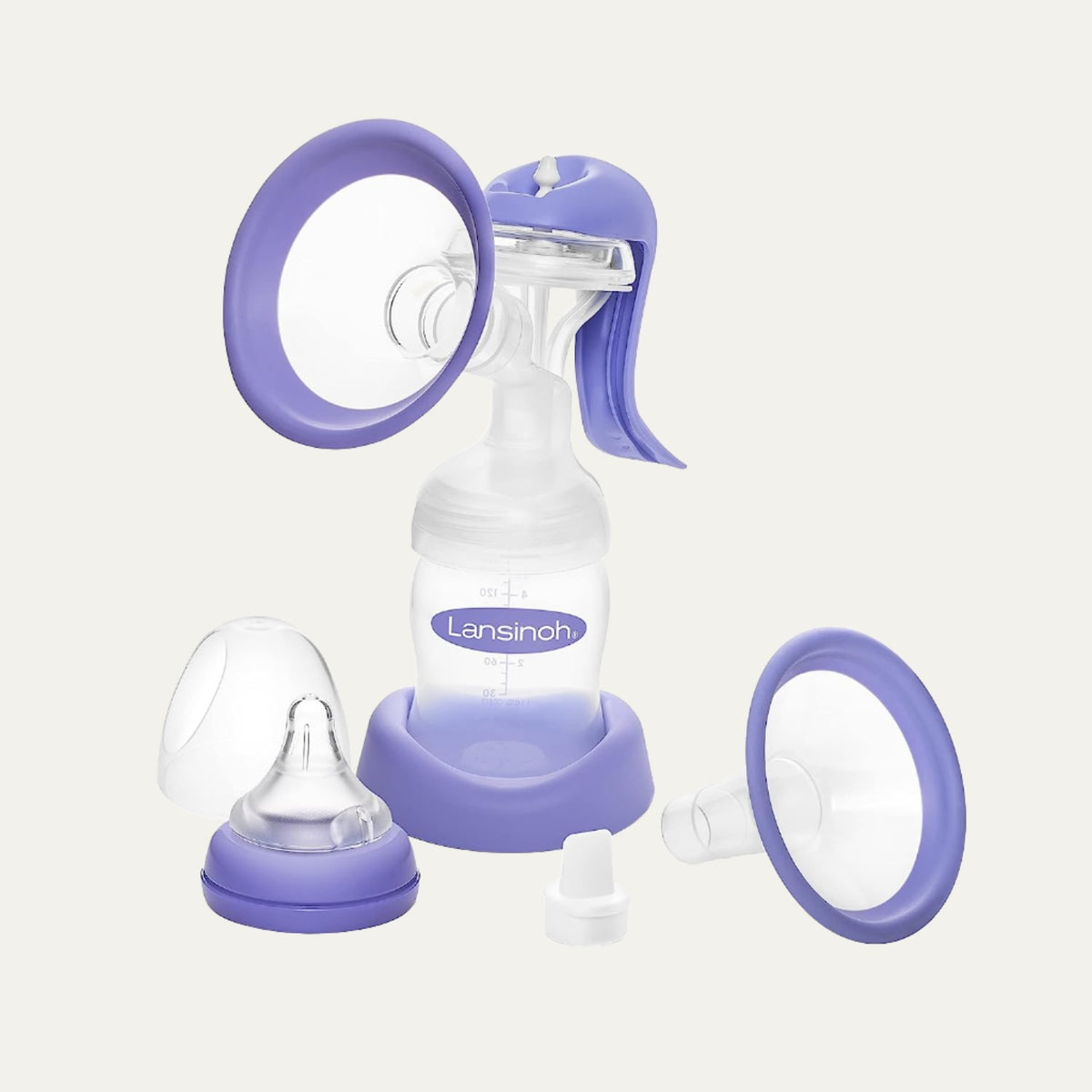 Lansinoh Manual Breast Pump, Hand Pump for Breastfeeding