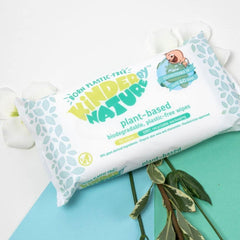 Kinder by Nature Plant Based Baby Wipes - 100% Biodegradable & Compostable