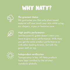 Eco by Naty Unscented 100% Compostable and Plant-Based Wipes