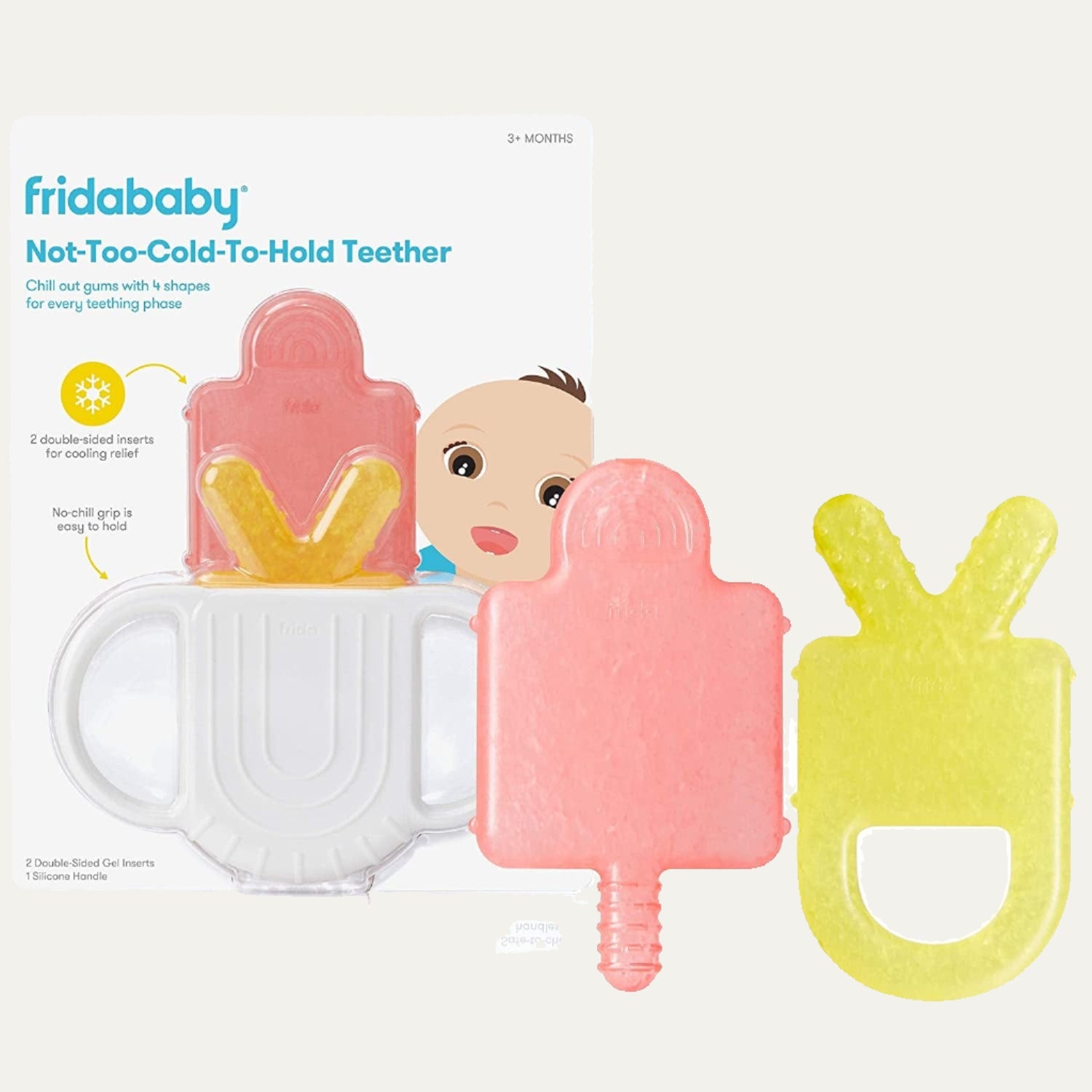 Frida Baby Not-Too-Cold-To-Hold Bpa-Free Silicone Teether for Babies