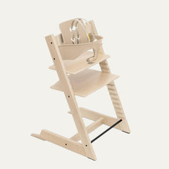 Tripp Trapp High Chair from Stokke, Natural - Adjustable, Convertible Chair for Children & Adults - Includes Baby Set with Removable Harness for Ages 6-36 Months - Ergonomic & Classic Design