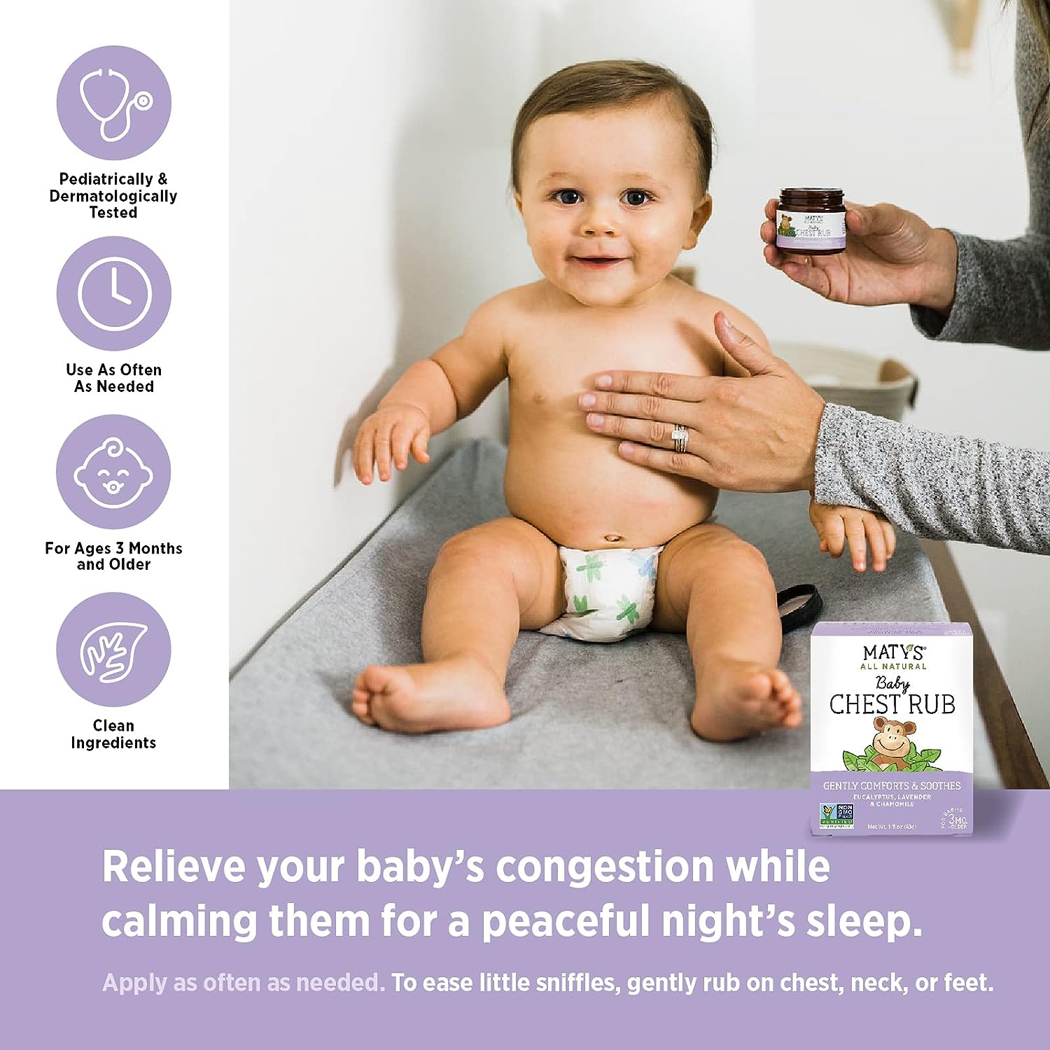 Organic Baby Day & Night Cough Syrups + Chest Rub bundle