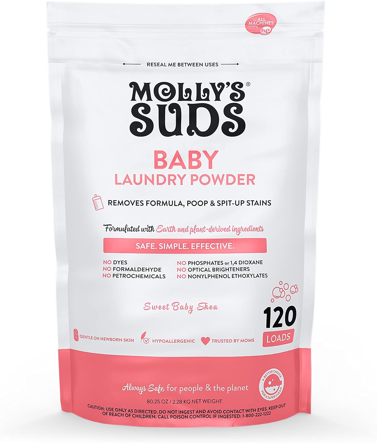 Molly'S Suds Dishwasher Pods | Natural Dishwasher Detergent, Cuts Grease & Rinses Clean (Residue-Free) for Sparkling Dishes | 120 Auto-Release Tabs (Unscented)